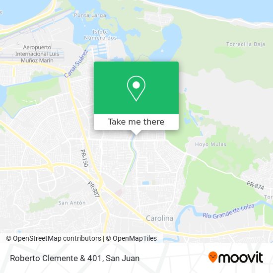 Mapa de Roberto Clemente & 401