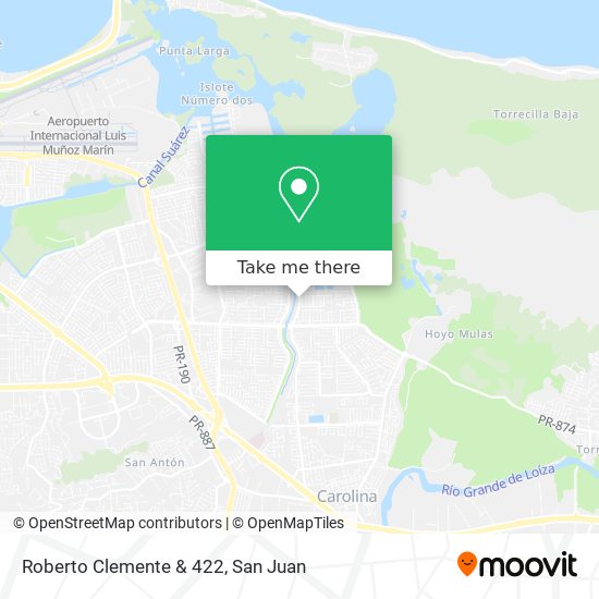 Roberto Clemente & 422 map
