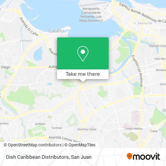 Dish Caribbean Distributors map