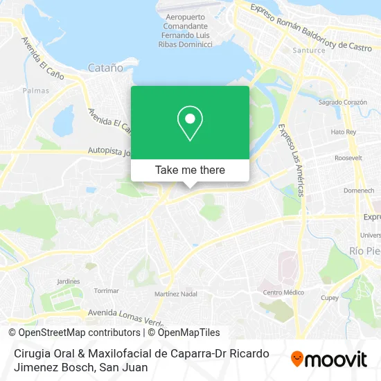 Mapa de Cirugia Oral & Maxilofacial de Caparra-Dr Ricardo Jimenez Bosch