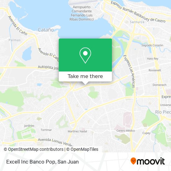 Excell Inc Banco Pop map