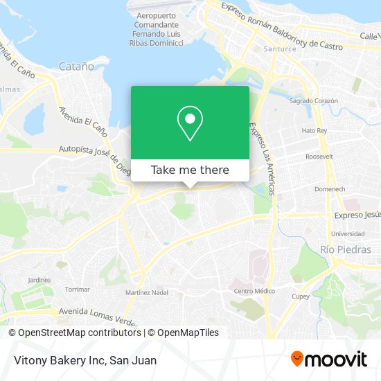 Vitony Bakery Inc map