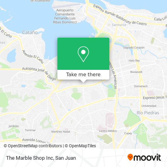 The Marble Shop Inc map