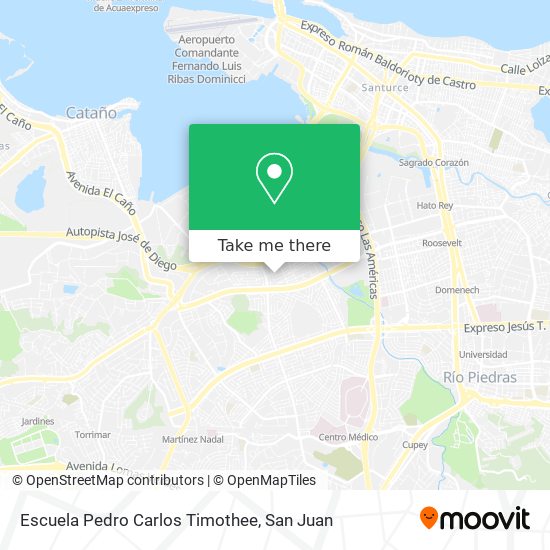 Mapa de Escuela Pedro Carlos Timothee