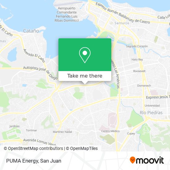 Mapa de PUMA Energy