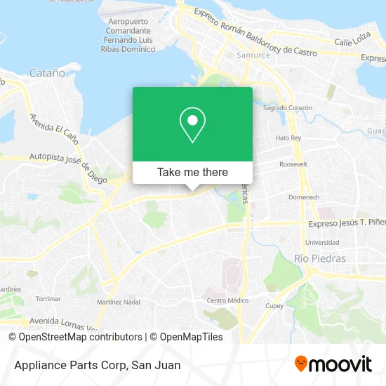 Mapa de Appliance Parts Corp