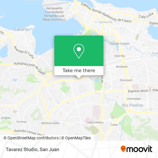 Tavarez Studio map