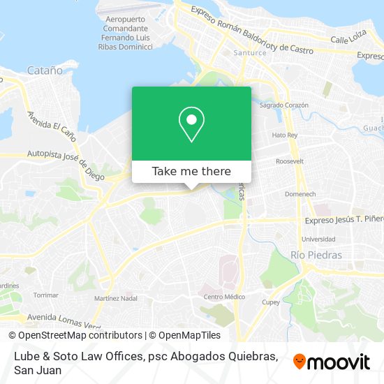 Lube & Soto Law Offices, psc Abogados Quiebras map