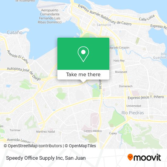 Speedy Office Supply Inc map