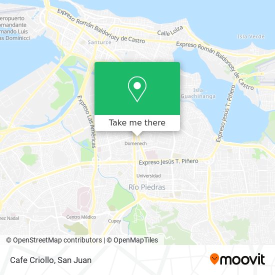 Cafe Criollo map