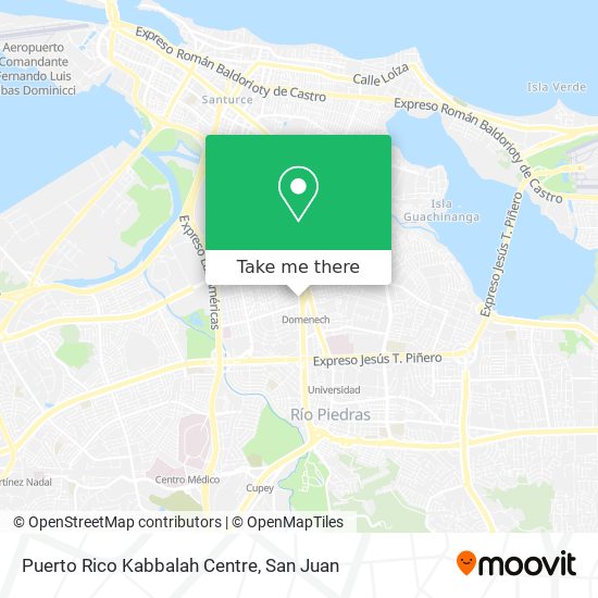 Puerto Rico Kabbalah Centre map