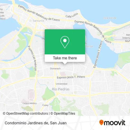 Condominio Jardines de map