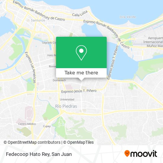 Fedecoop Hato Rey map