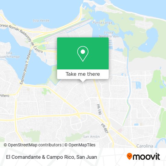 Mapa de El Comandante & Campo Rico