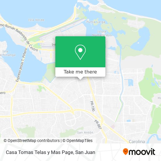 Casa Tomas Telas y Mas Page map