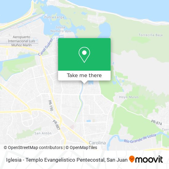 Iglesia - Templo Evangelistico Pentecostal map