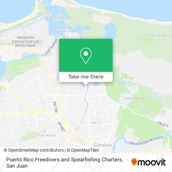 Puerto Rico Freedivers and Spearfishing Charters map