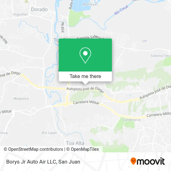 Mapa de Borys Jr Auto Air LLC