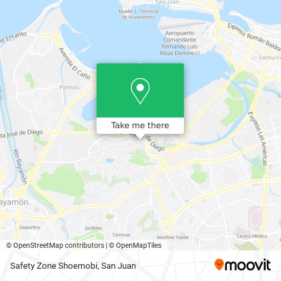 Safety Zone Shoemobi map