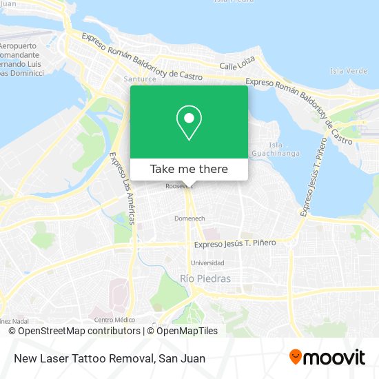New Laser Tattoo Removal map