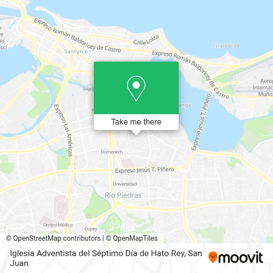 Mapa de Iglesia Adventista del Séptimo Día de Hato Rey
