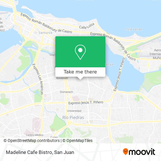 Madeline Cafe Bistro map