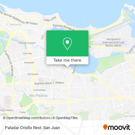 Mapa de Paladar Criollo Rest