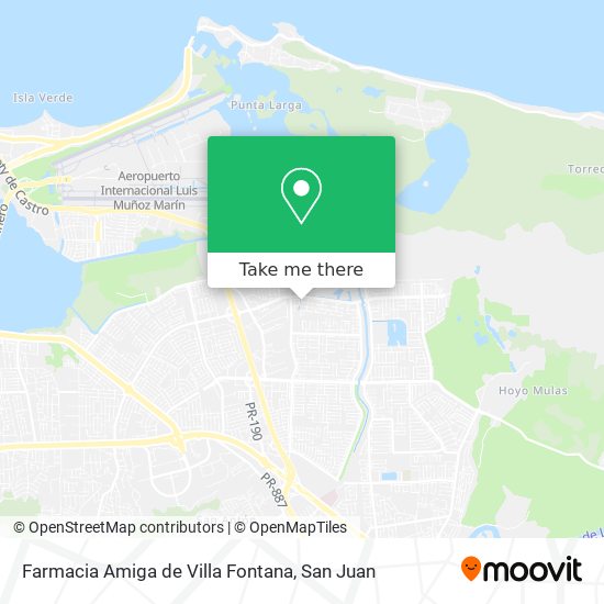 Farmacia Amiga de Villa Fontana map