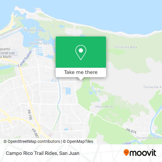 Campo Rico Trail Rides map