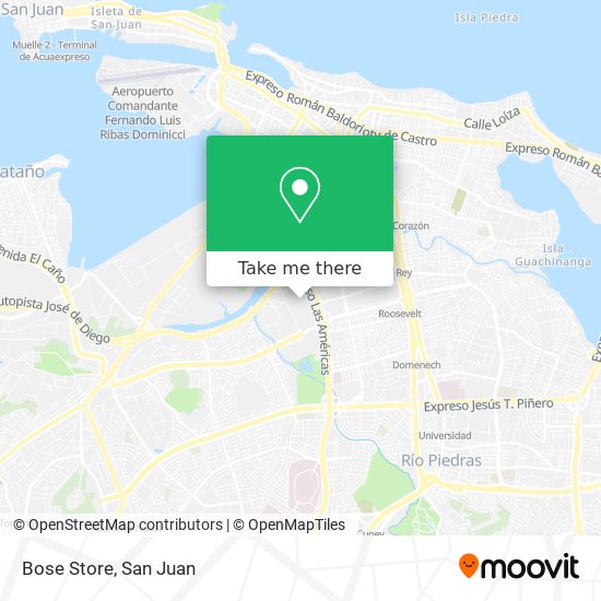 Bose Store map