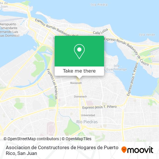 Asociacion de Constructores de Hogares de Puerto Rico map