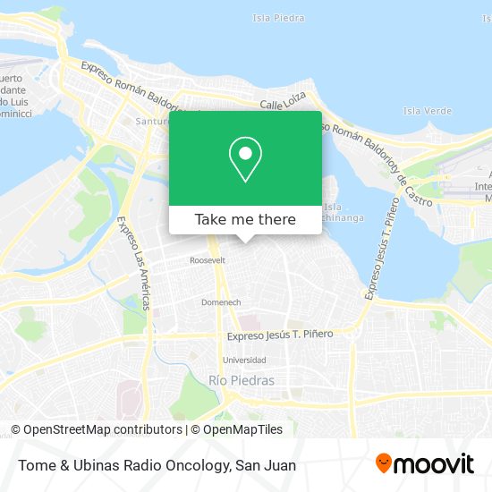 Mapa de Tome & Ubinas Radio Oncology