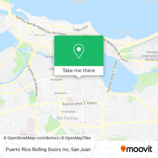 Puerto Rico Rolling Doors Inc map