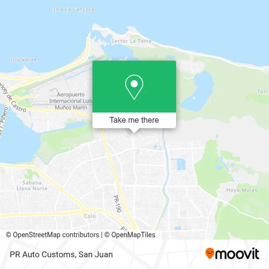 PR Auto Customs map
