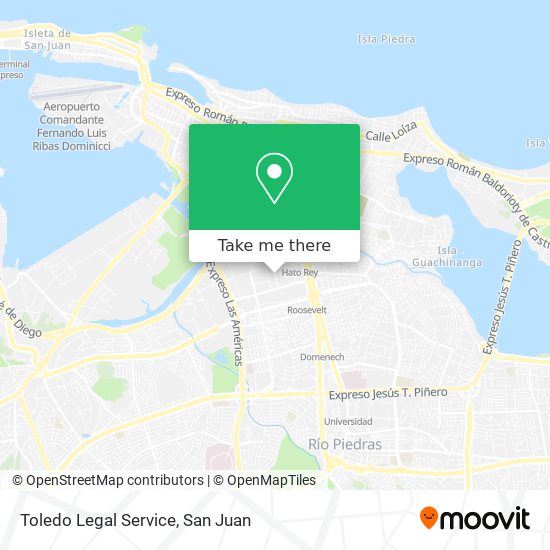 Toledo Legal Service map