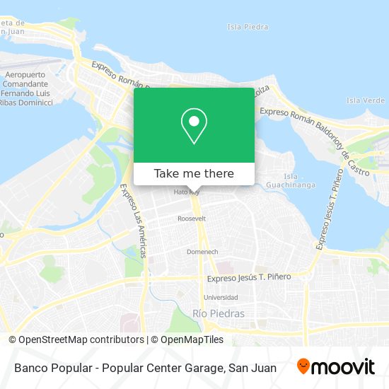 Banco Popular - Popular Center Garage map
