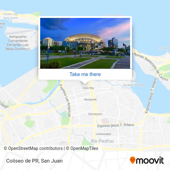 Coliseo de PR map