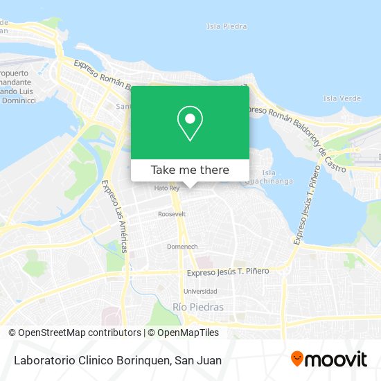 Mapa de Laboratorio Clinico Borinquen