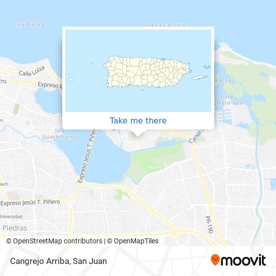 Cangrejo Arriba map