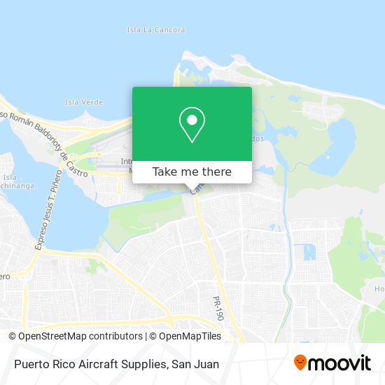 Puerto Rico Aircraft Supplies map