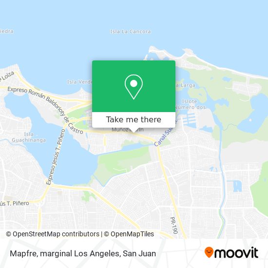 Mapfre, marginal Los Angeles map