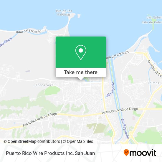 Puerto Rico Wire Products Inc map