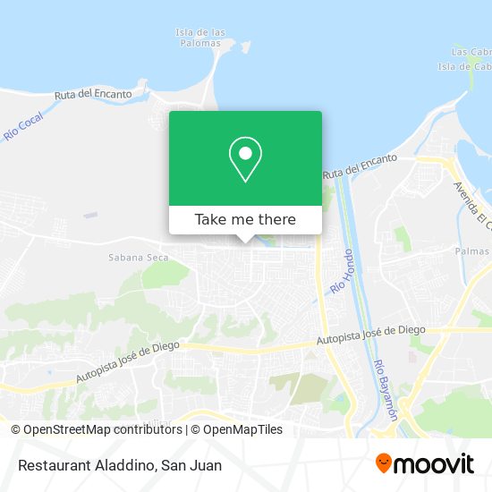 Restaurant Aladdino map