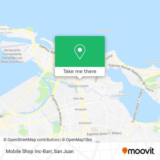 Mobile Shop Inc-Barr map