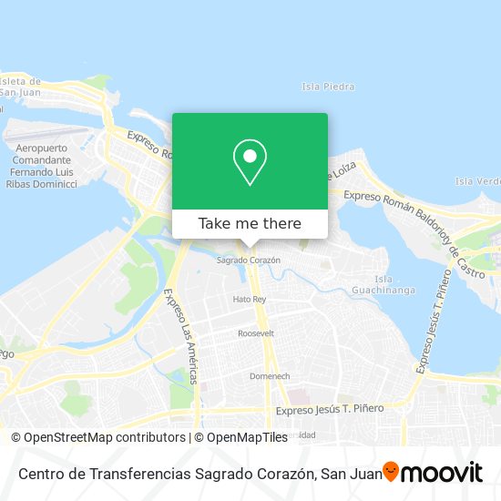 Centro de Transferencias Sagrado Corazón map