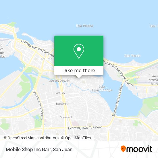 Mapa de Mobile Shop Inc Barr