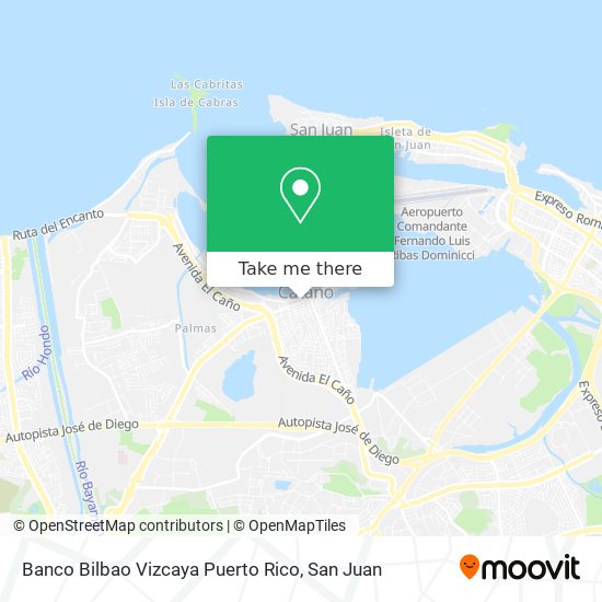 Banco Bilbao Vizcaya Puerto Rico map