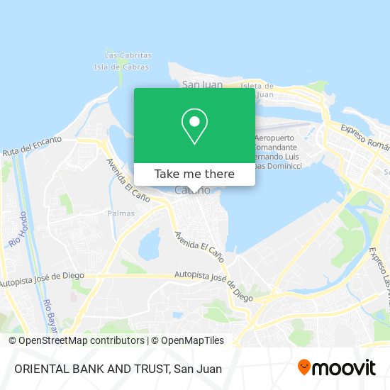 ORIENTAL BANK AND TRUST map