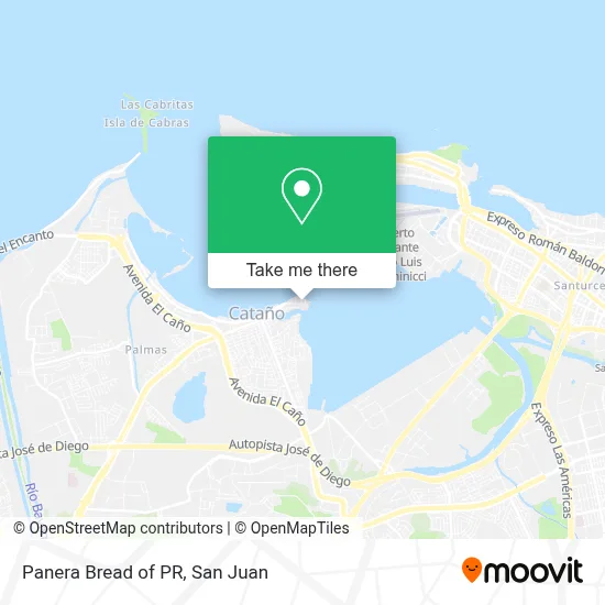 Mapa de Panera Bread of PR