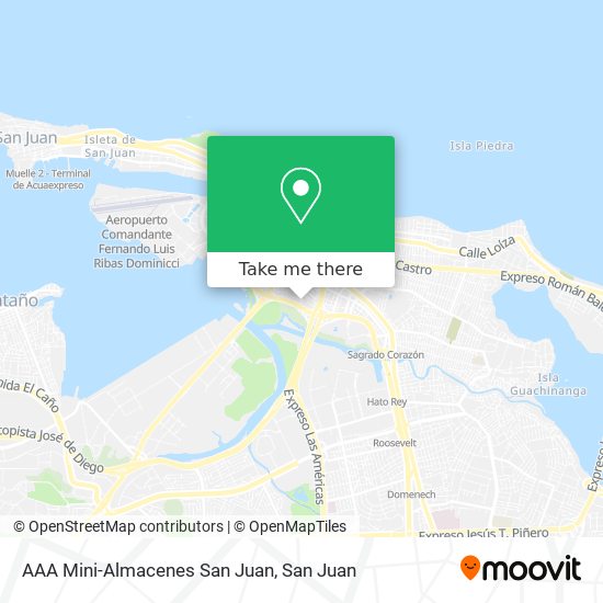 AAA Mini-Almacenes San Juan map